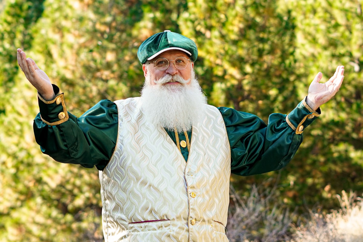 Santa in summer style for a tropical Christmas in July